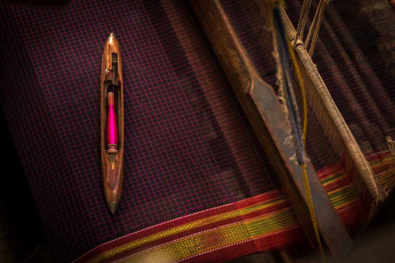 Ilkal saree weaving 